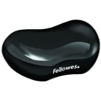 Fellowes Gel Crystals - Reposamuñecas flexible ergonómico- color negro